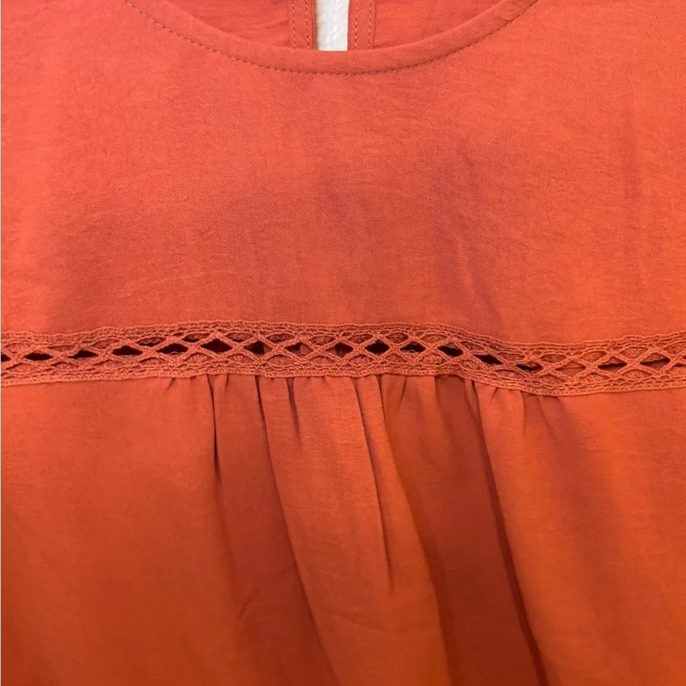 Knox Rose Rust Embroidered Women's Blouse - Picture 5 of 7